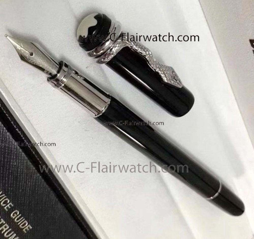 Mont Blanc Copy Pens - New Rouge et Noir Black Fountain Pen Mont Blanc Copy Pens - New Rouge et Noir Black Fountain Pen